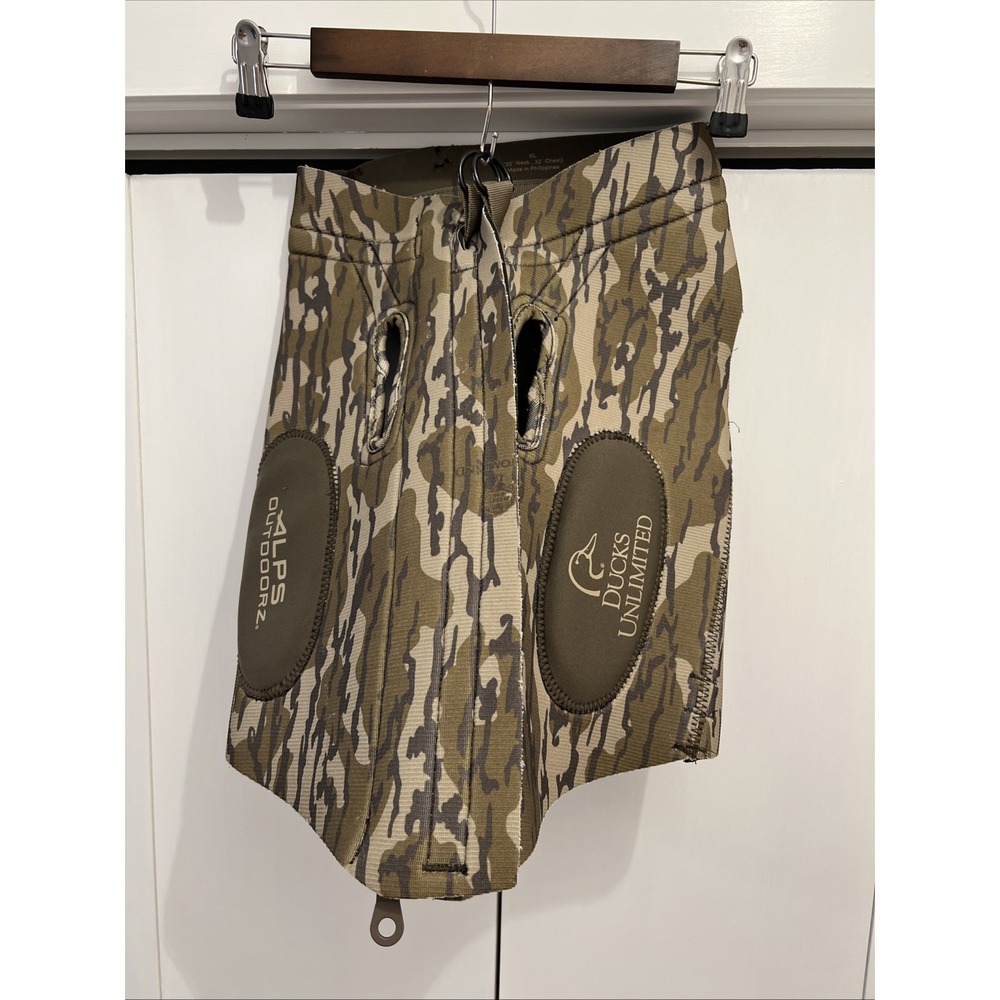 Alps Outdoorz Ducks Unlimited Topflight Dog Vest Mossy‎ Oak Bottomland Sz XL